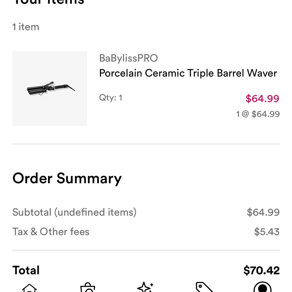 Babyliss porcelain ceramic triple barrel waver